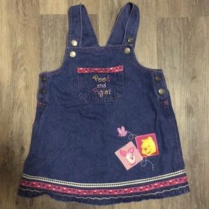 Pooh and Piglet Denim Overall Dress